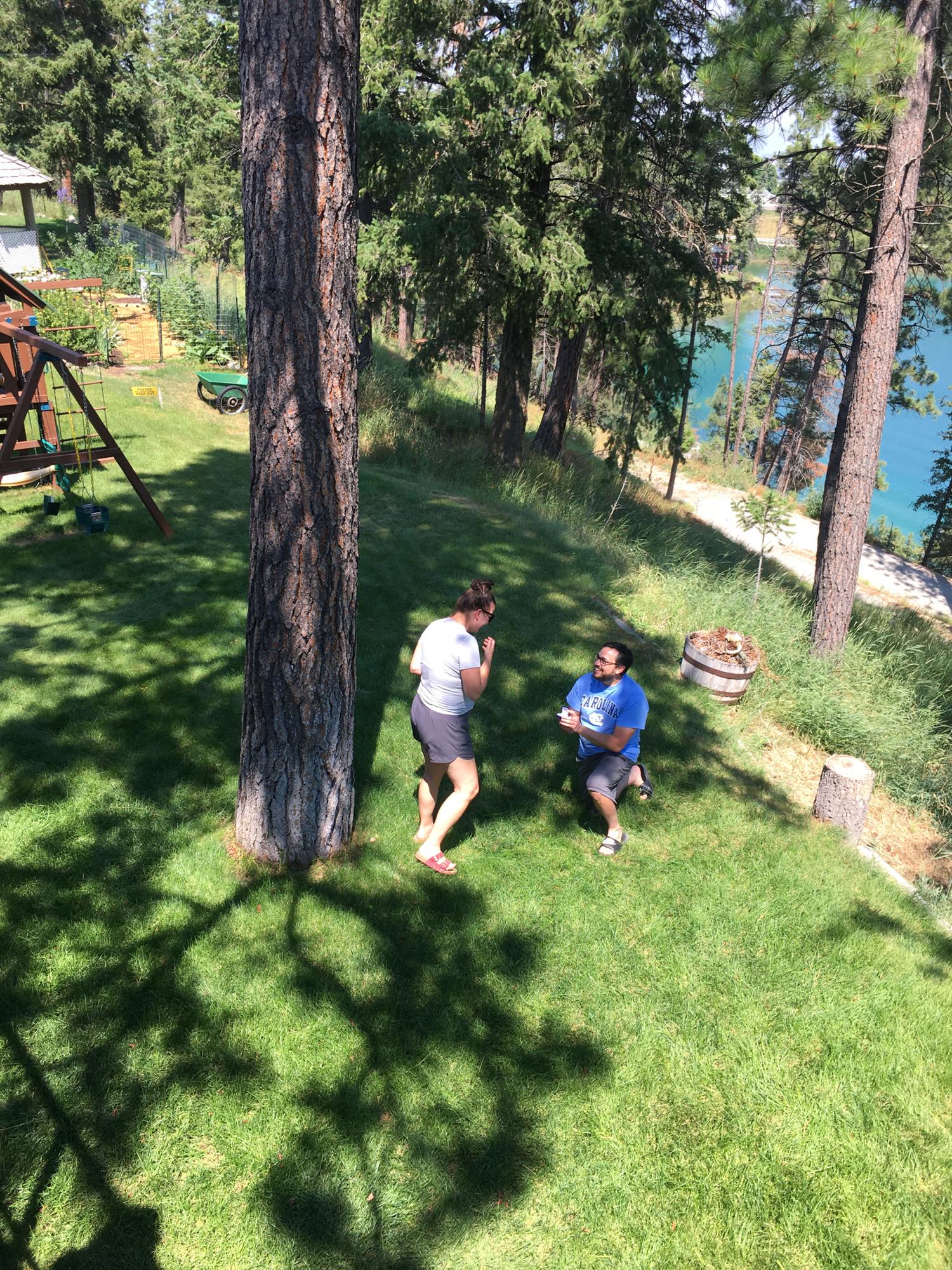 Lochlin proposed in July of 2021 while on vacation with Katie's family in Montana.