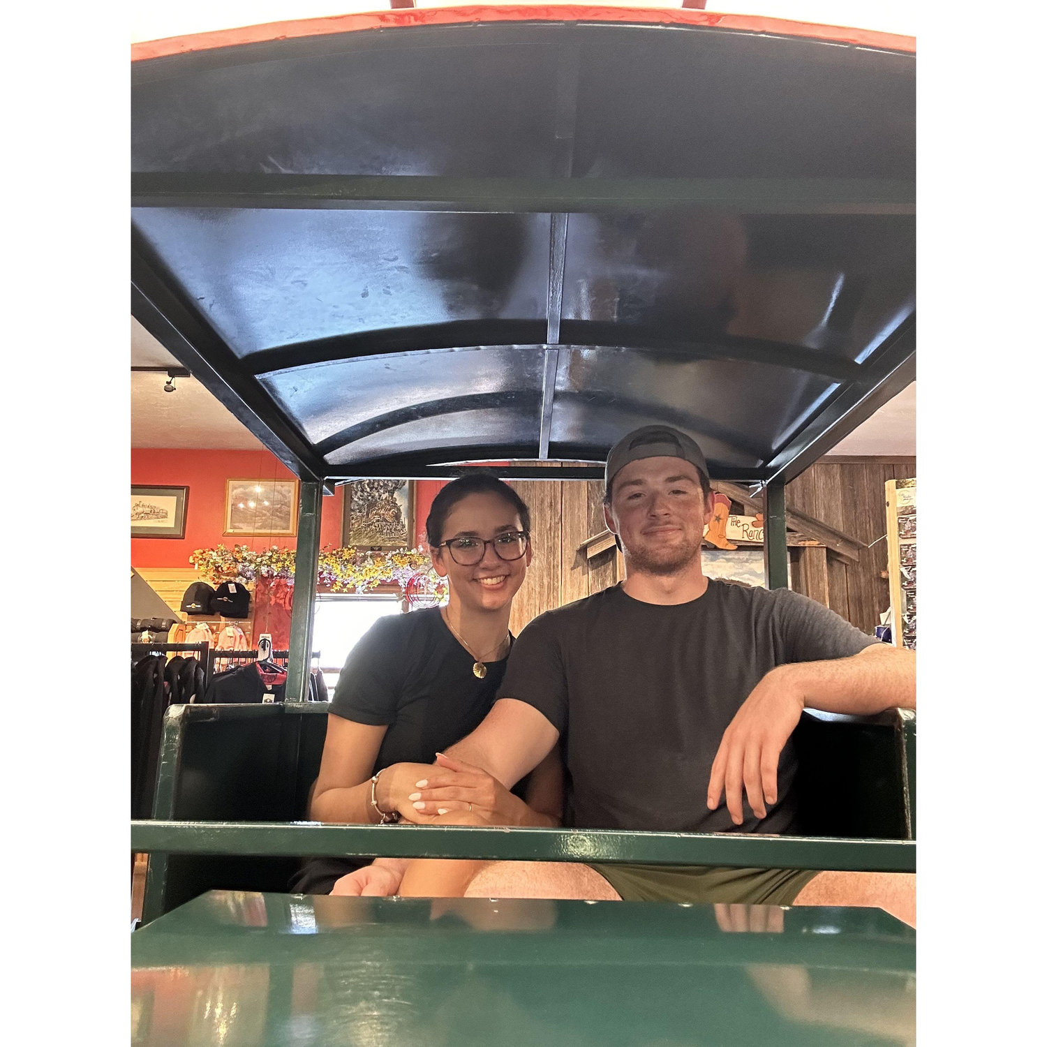 Cody & Kaylee's first "out of town" trip, they went to Tweetsie Railroad. Yes, they had a blast on a train.