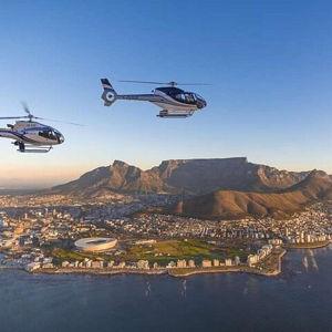 Helicopter Over Cape Town