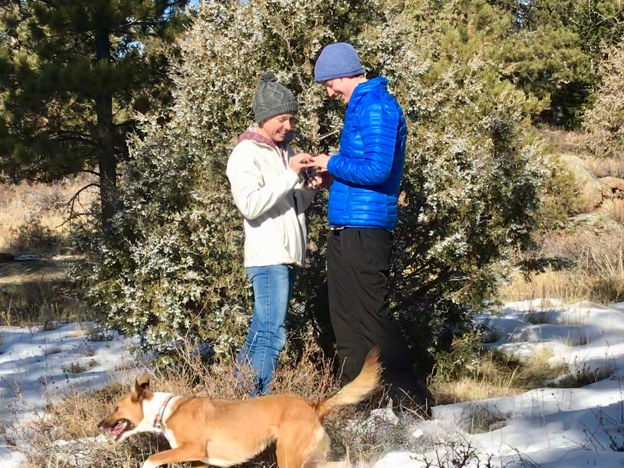 The moment Sarah got asked.  She said yes!