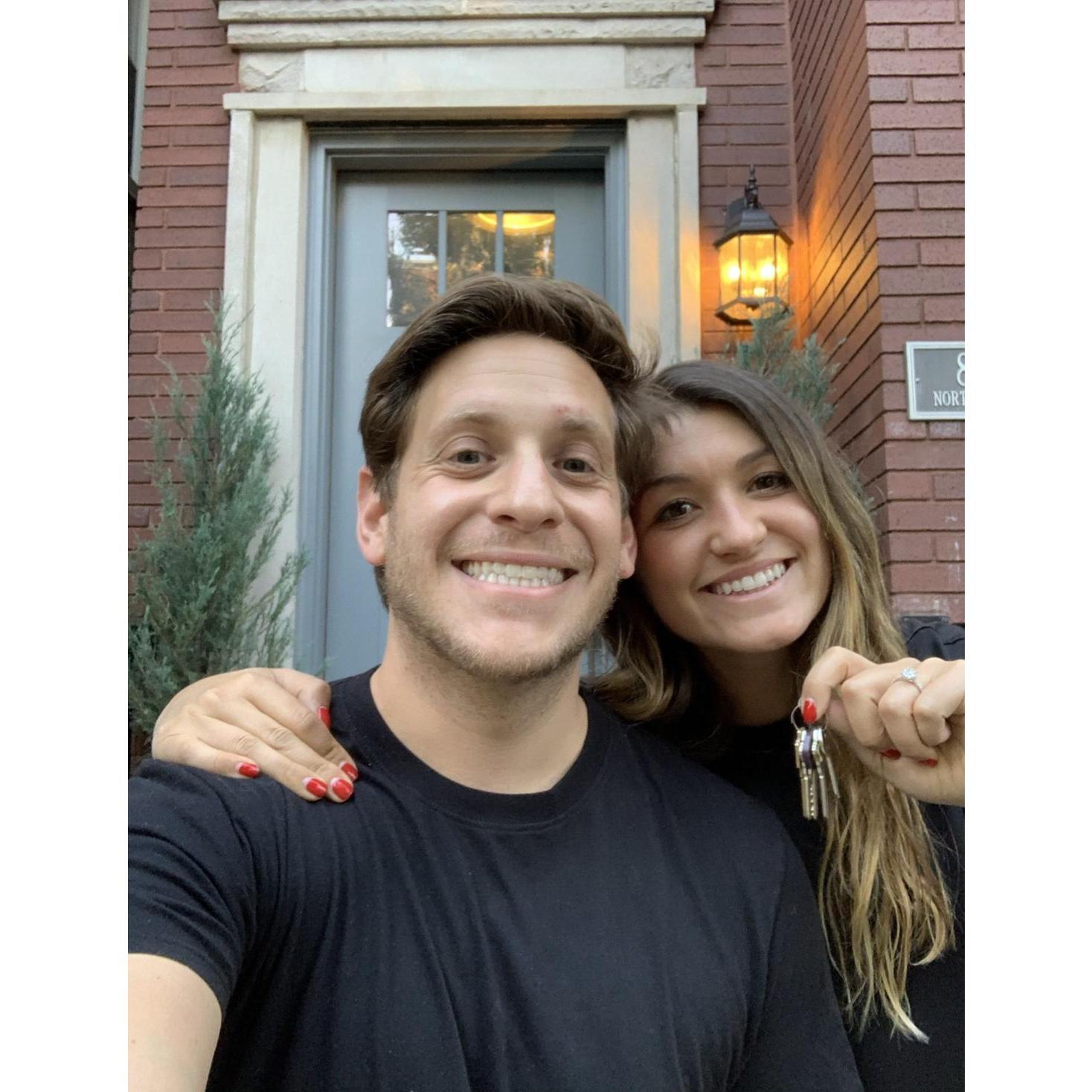 When we bought our first house!