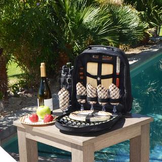 4-Person Equipped Picnic Backpack