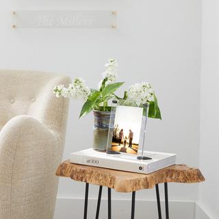 Acrylic Bevel Graphite Tabletop Float Frame
