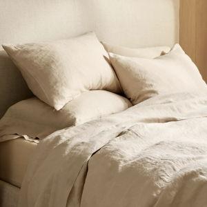 European Linen Deluxe Bedding Bundle in Toffee