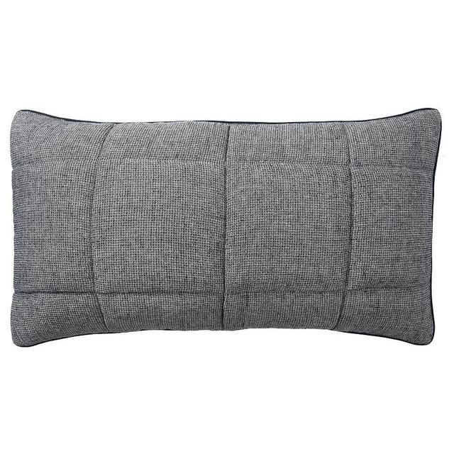 Midnight Belgian Flax Linen Comforter Waffle King Shams, Set of 2