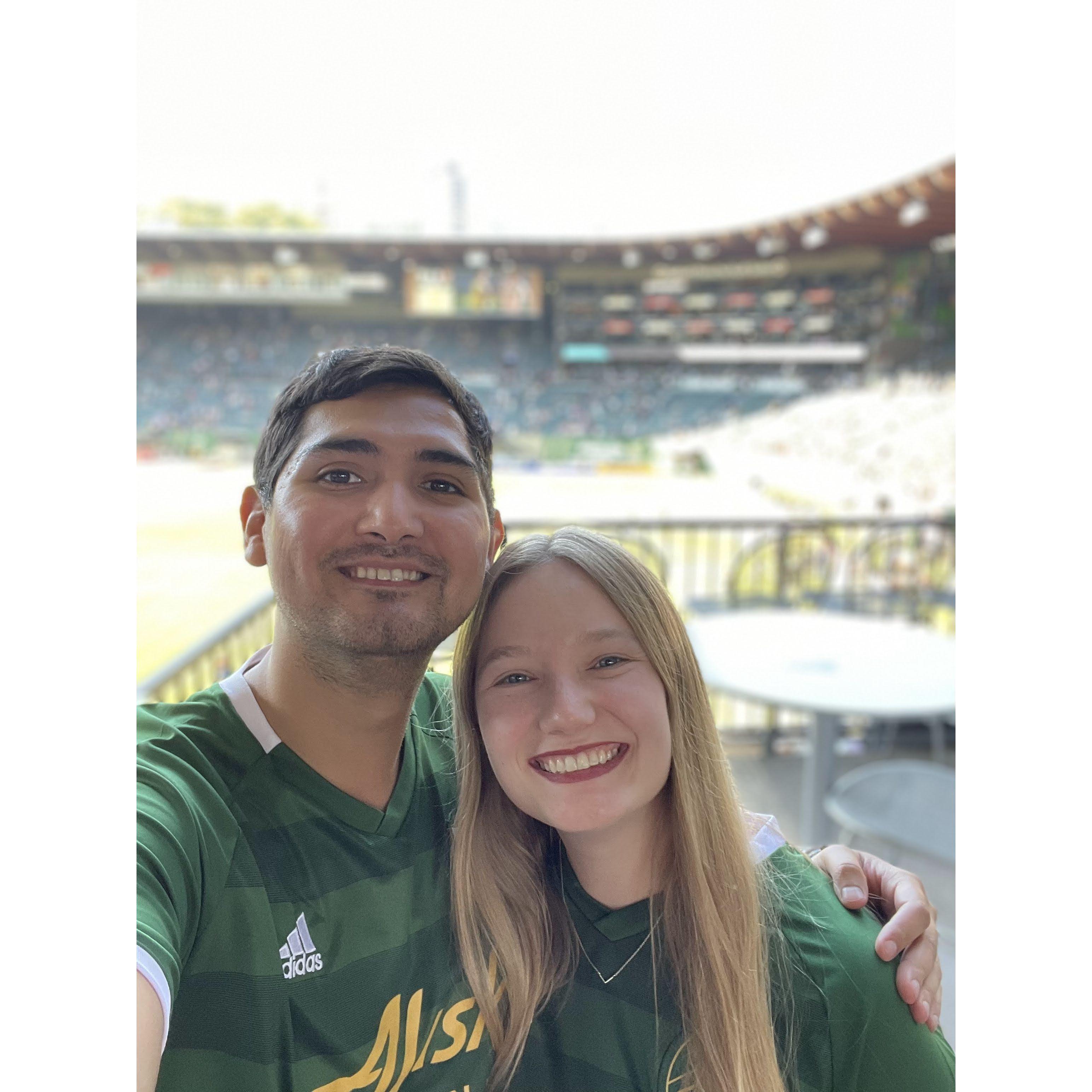Timber's game with seats in the Timber's Army, Fall 2022.