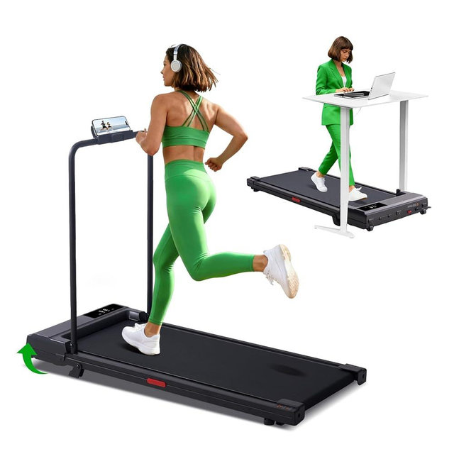 POTUPUS Walking Pad with Handle Bar and Incline, 3.0HP Portable Compact Walking Pads Treadmills with Handles for Home Small, 0.6-7.6MPH Electric Treadmills for Apartment/Home Small Spaces, 350LBS
