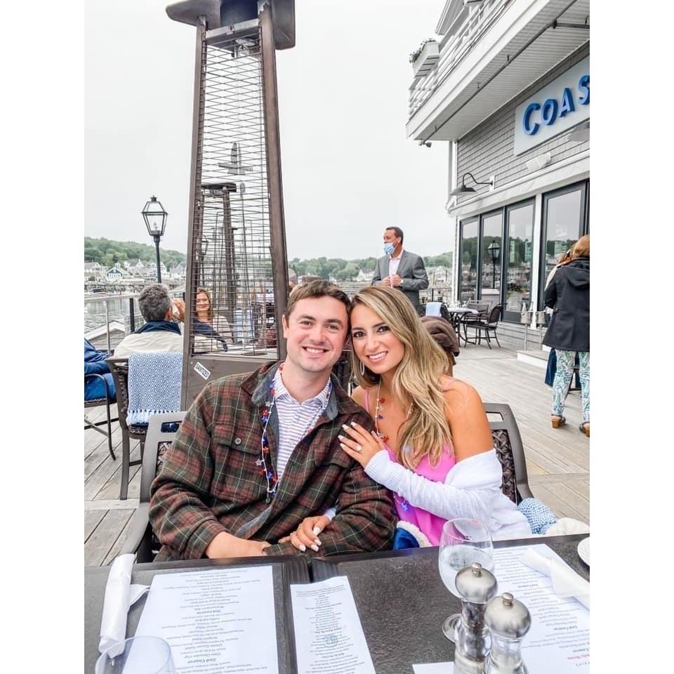 Celebrating the Fourth of July the day after our engagement!
