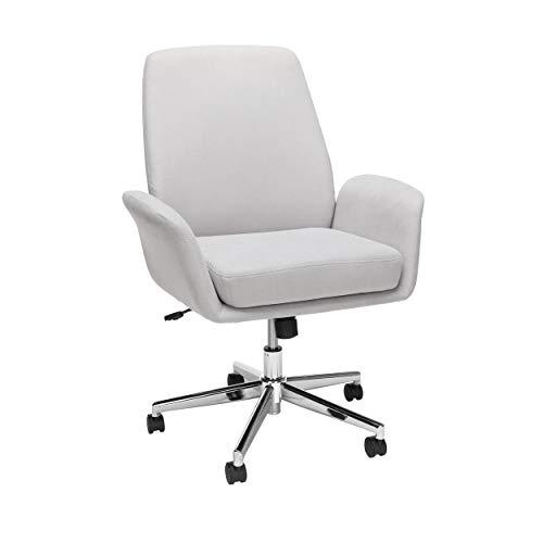 OFM Core Collection Modern Fabric Upholstered Office Chair, Cushioned Arm Chair, in Gray