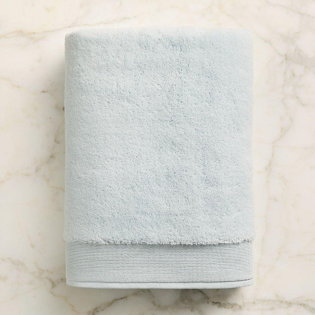 Plush Fibrosoft Bath Towel, Soft Blue