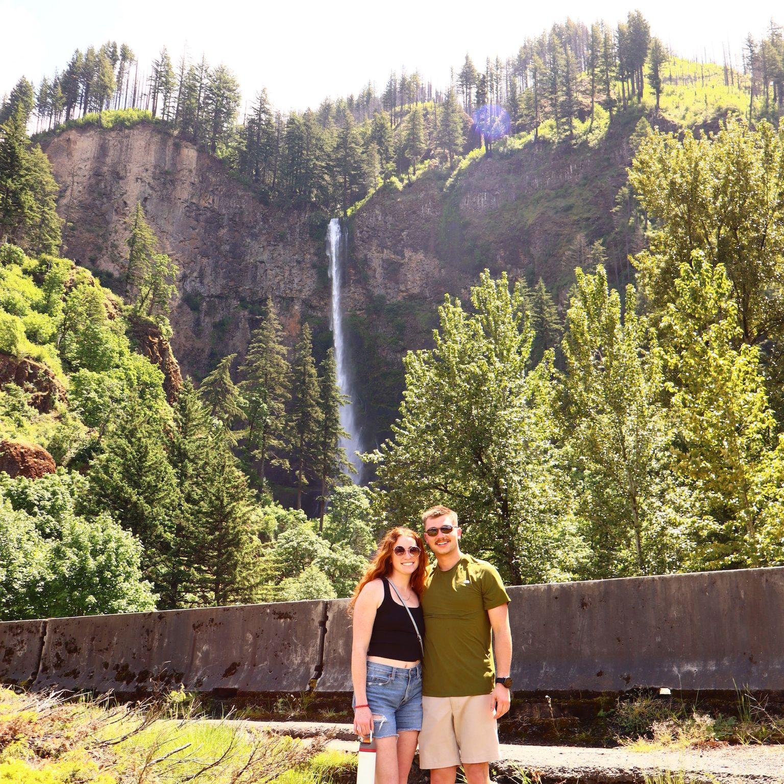 At Multnomah Falls, Oregon