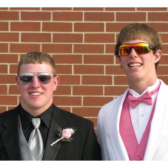 Groomsman Alex Finney and Sam have been brothers since they started playing basketball together in 5th grade. Here is a great one from their Senior Prom in 2011!