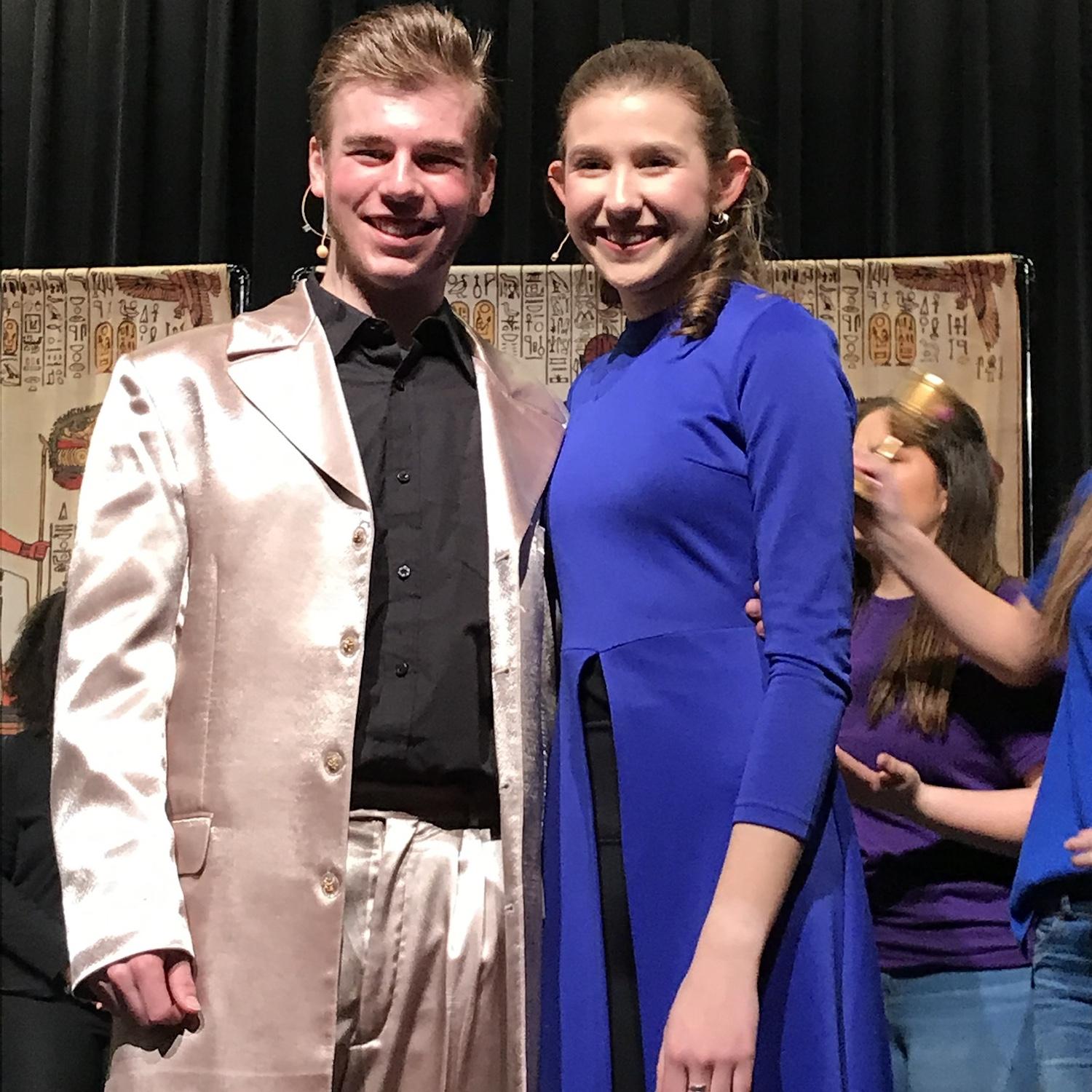 Last musical together- Joseph and the Amazing Technicolor Dreamcoat. Pharaoh/Asher and the Narrator
