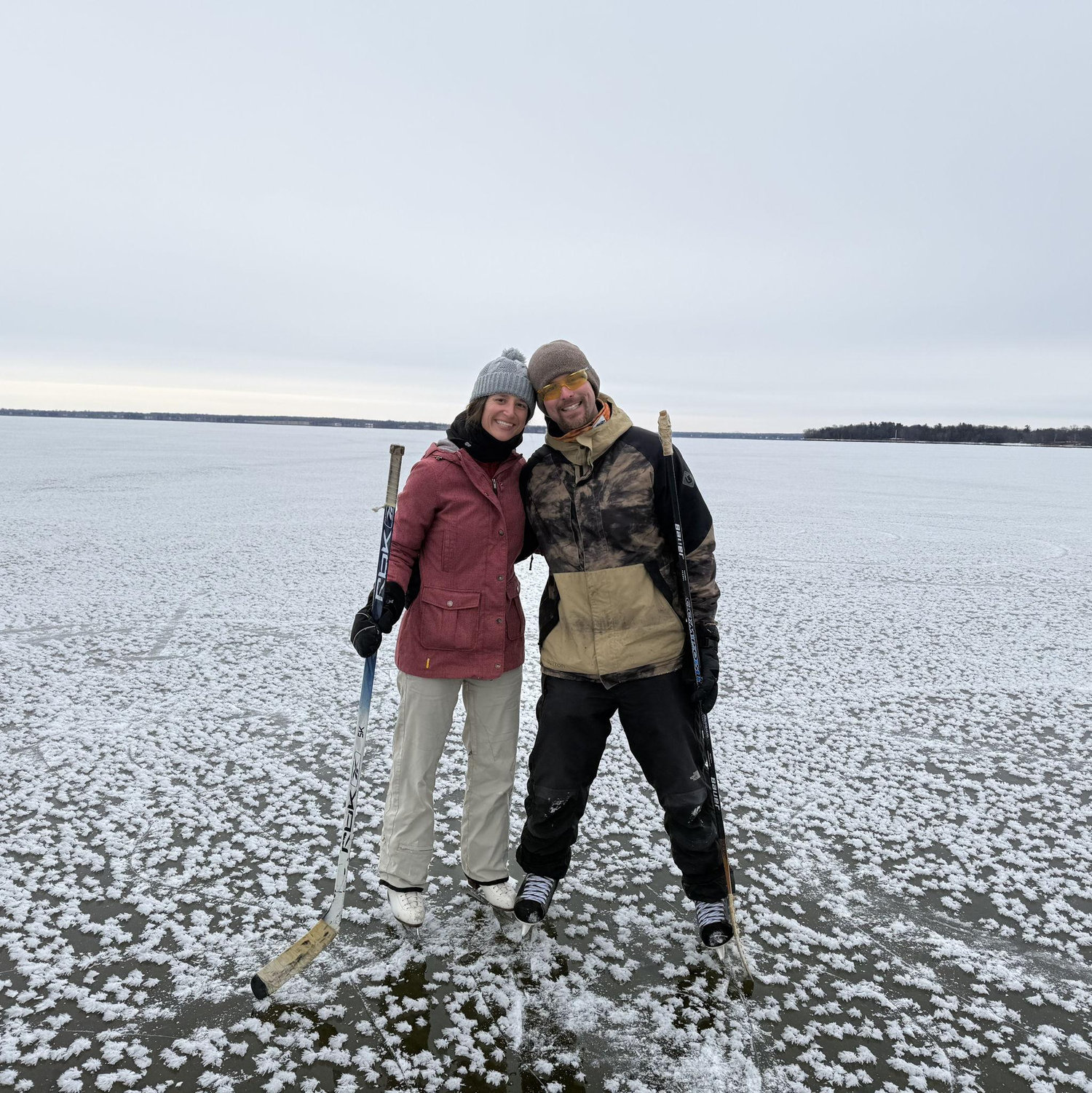 skating on Lake Champlain (January, 2026)