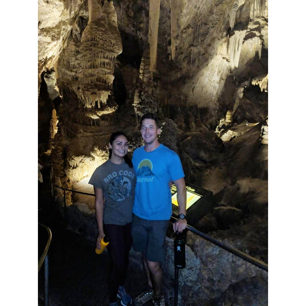 Stalagmites and stalactites!