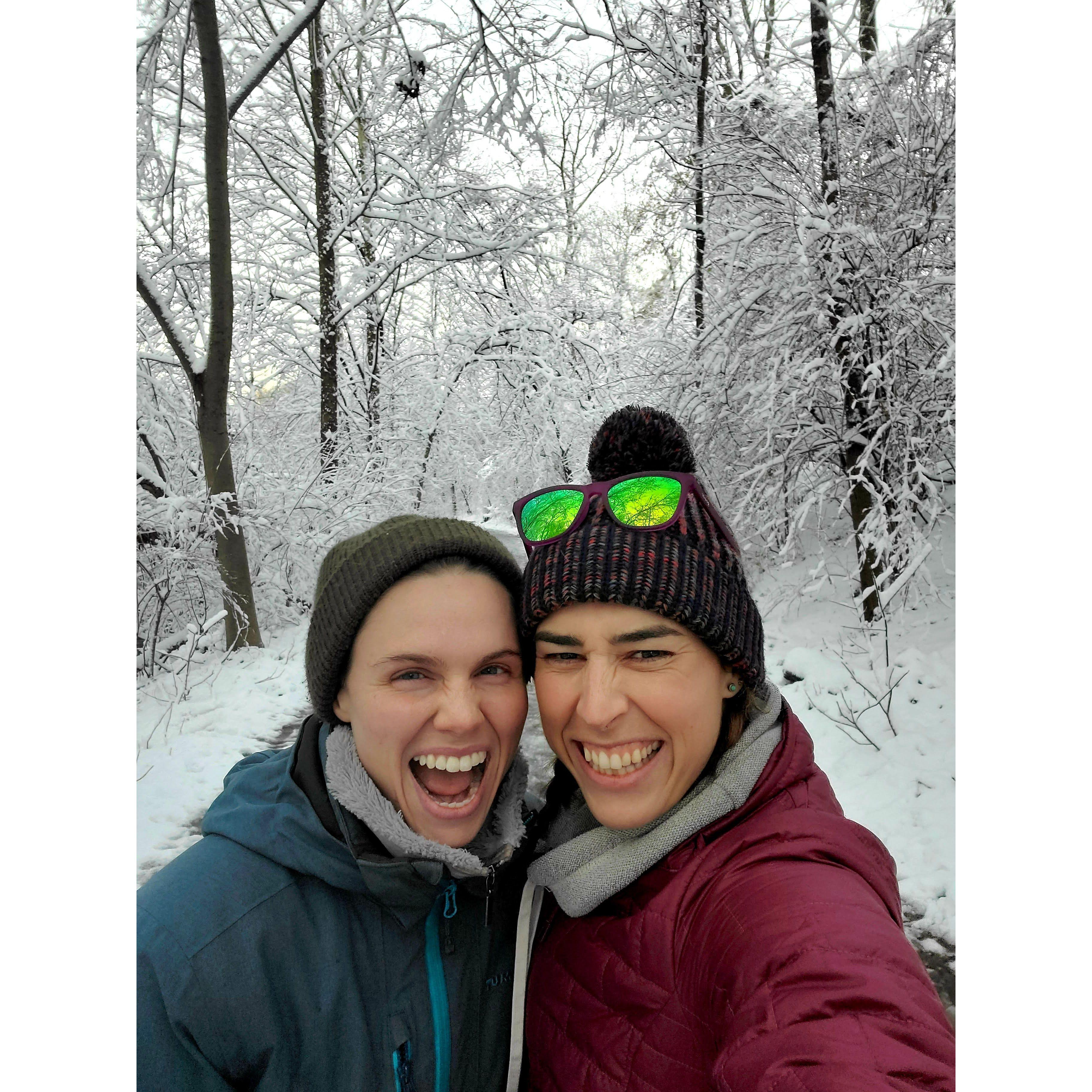 Our first snow day! - January 2022