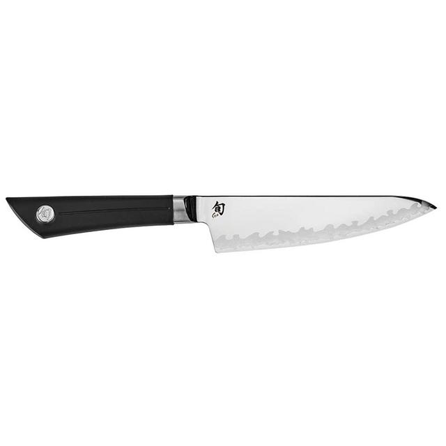 Shun Sora 6 Inch Chef’s Knife with 16-Degree, Double-Bevel Composite Blade Technology Traditional Japanese Handle Design is Lightweight, Black