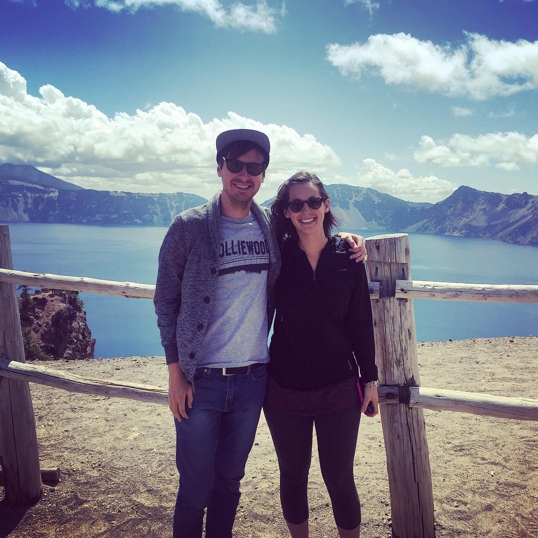 At Crater Lake during out trip out to Oregon!