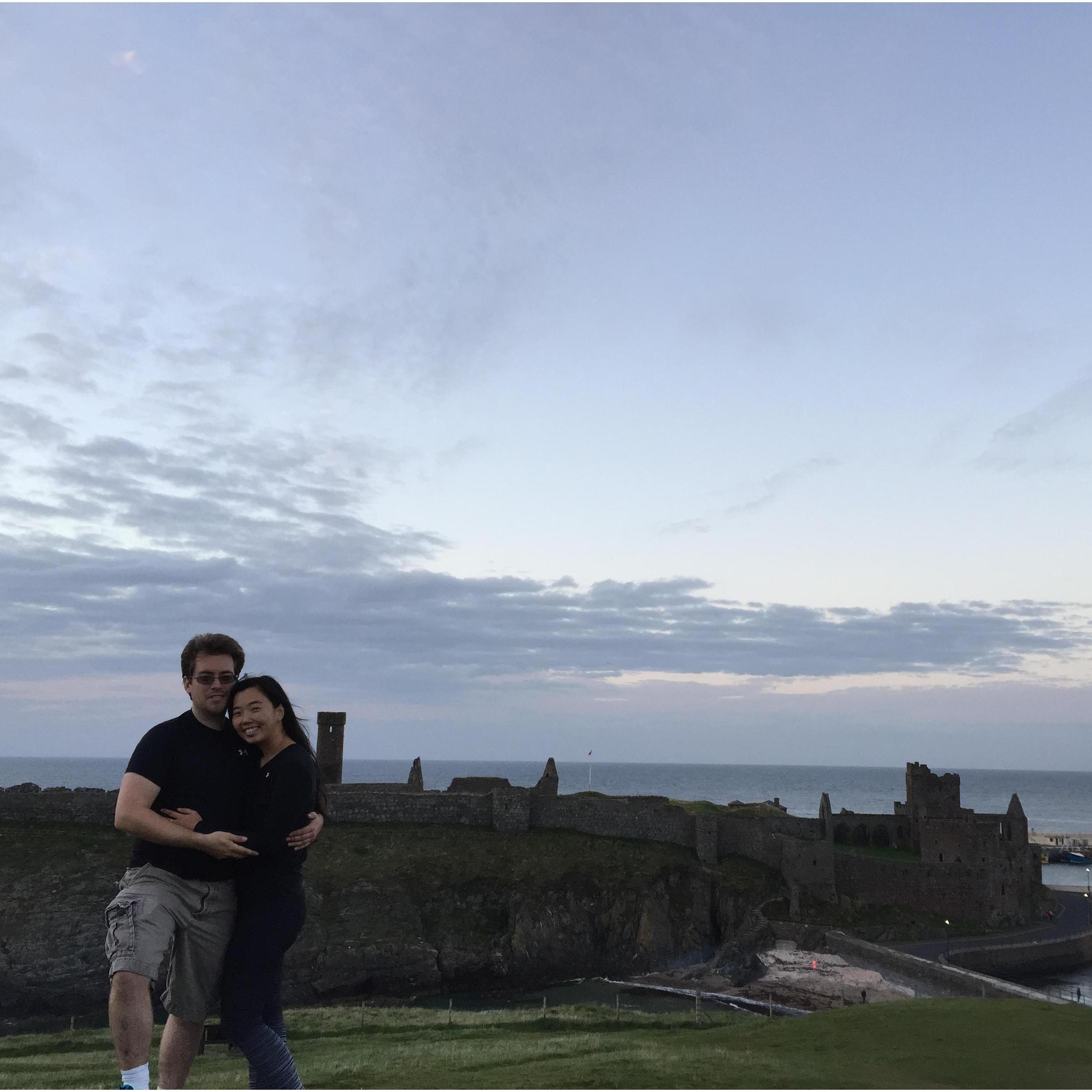 First time on the Isle of Man in September 2016 -- after a long trek, a gorgeous view of Castle Peel