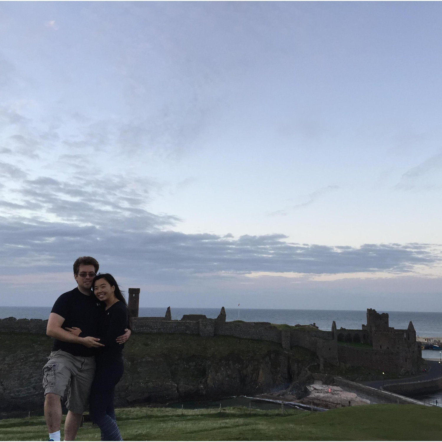 First time on the Isle of Man in September 2016 -- after a long trek, a gorgeous view of Castle Peel