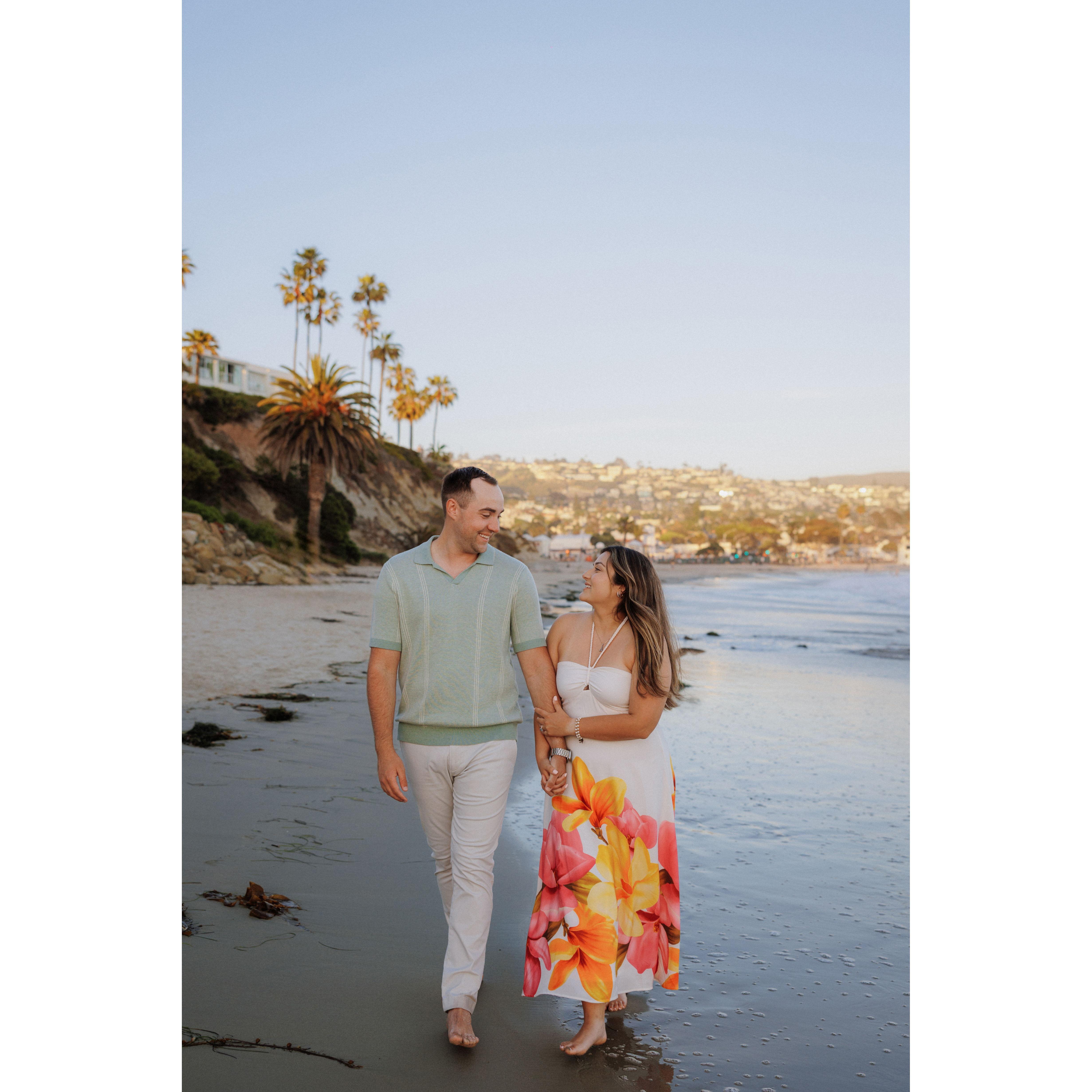 One of our favorite places to walk, the beach.