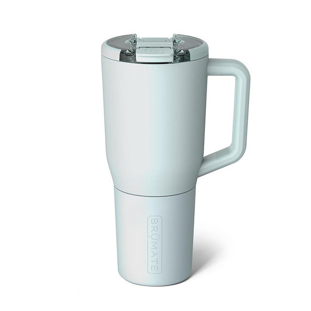 BrüMate Müv - 35oz 100% Leak Proof Insulated Coffee Mug with Handle & Lid - Stainless Steel Coffee Travel Mug - Double Walled Coffee Cup (Blue Agave)