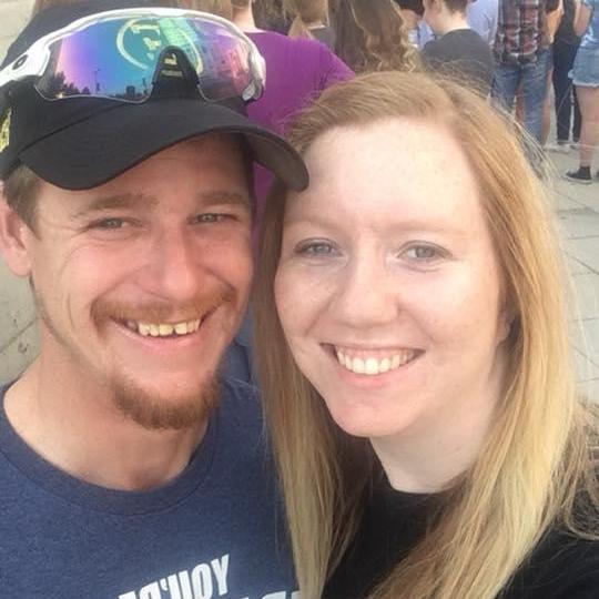 Waiting for our first concert together to begin!