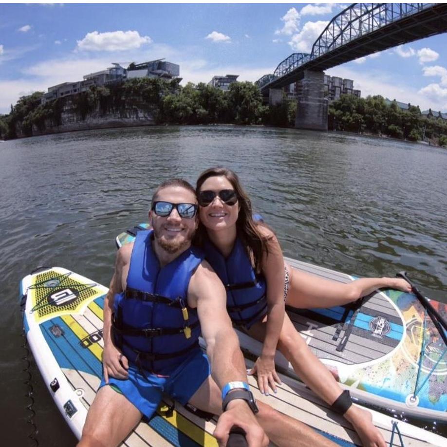 Paddle boarding the Tennessee River