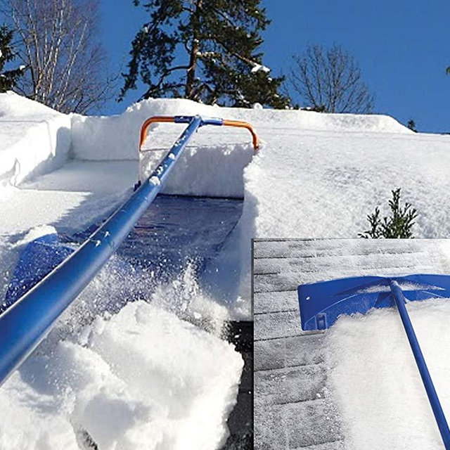 Avalanche! Snow Roof Rake Premium 1000 Package: Easy Snow Removal Combining Complete Original 500 with Rake Head with Wheels and Adapter for Easy Conversion for Better Access to Valleys