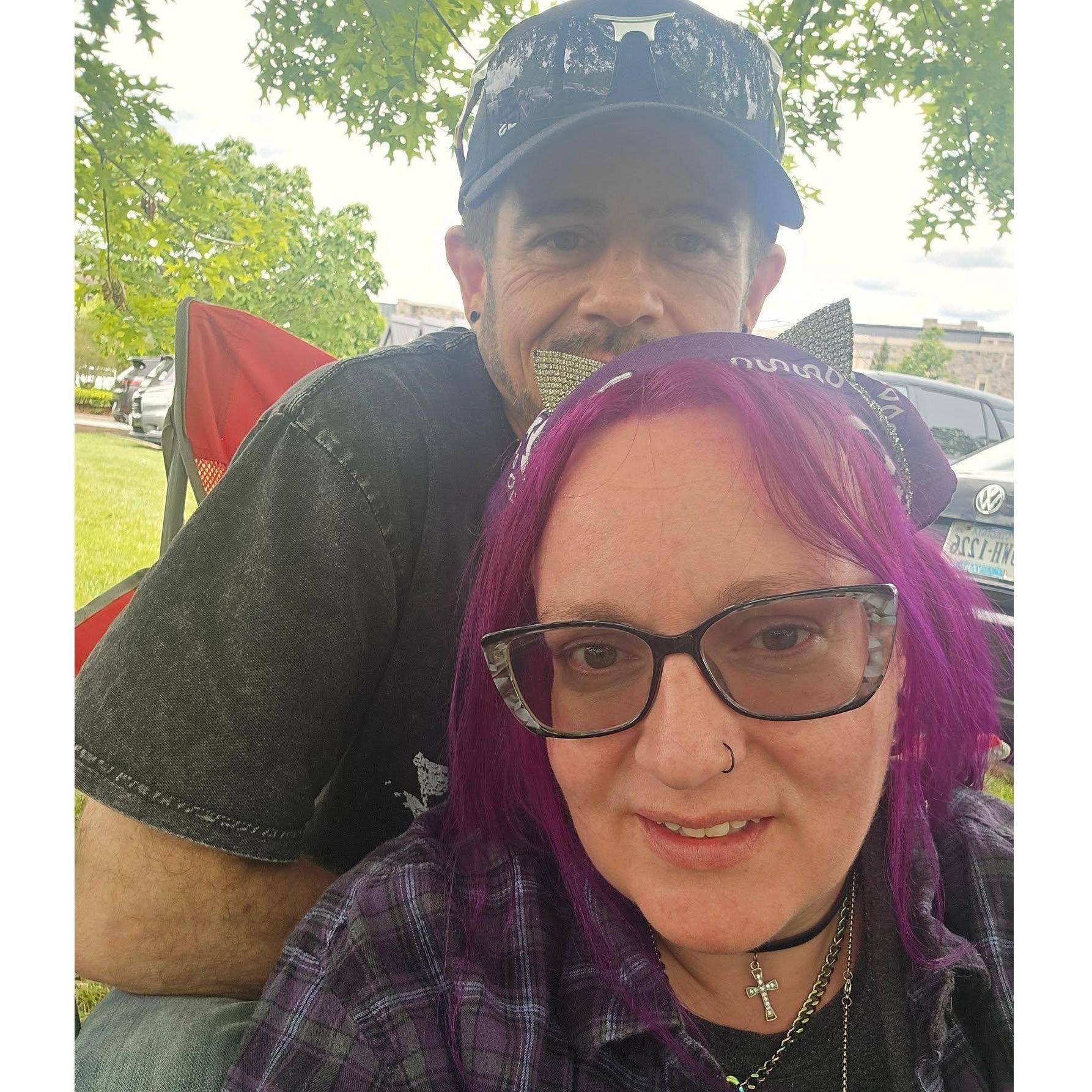 While tailgating and waiting on Metallica, we took a moment to capture our enjoyment and love.