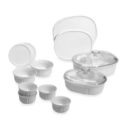 CorningWare® French White® 14-Piece Bakeware Set