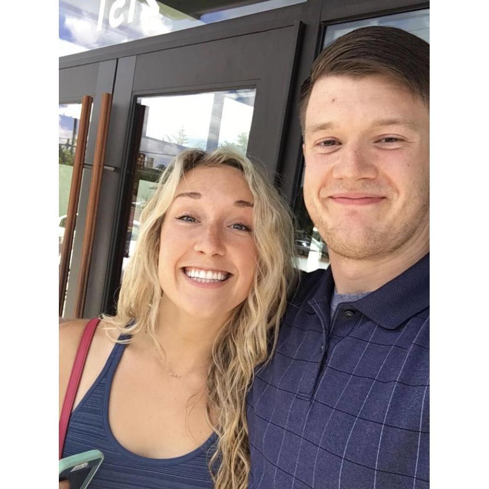 Chase snapped this one after lunch on the day we met!