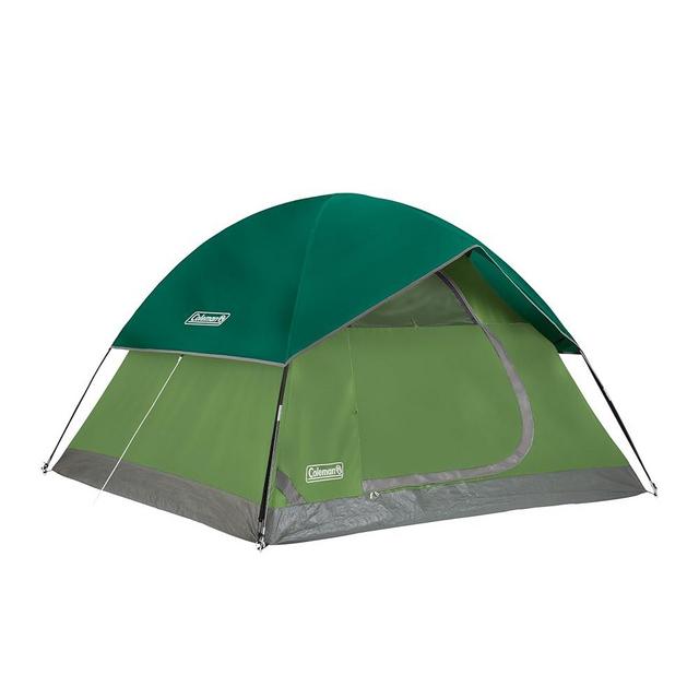 Coleman Sundome Camping Tent with Rainfly, 2/3/4/6 Person Tent Sets Up in 10 Mins, Weatherproof Tent for Camping, Festivals, Backyard, Sleepovers, & More