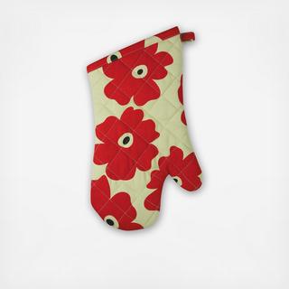 Poppy Quilted Oven Mitt, Set of 2