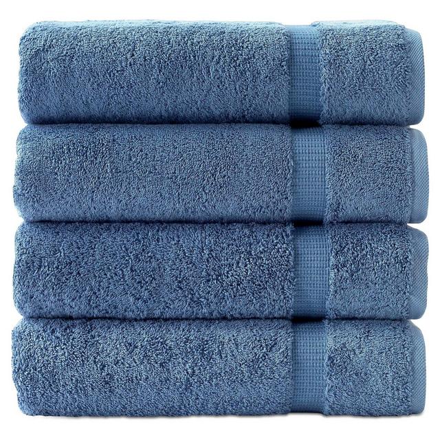 4pc Villa Bath Towel Set Blue - Royal Turkish Towel