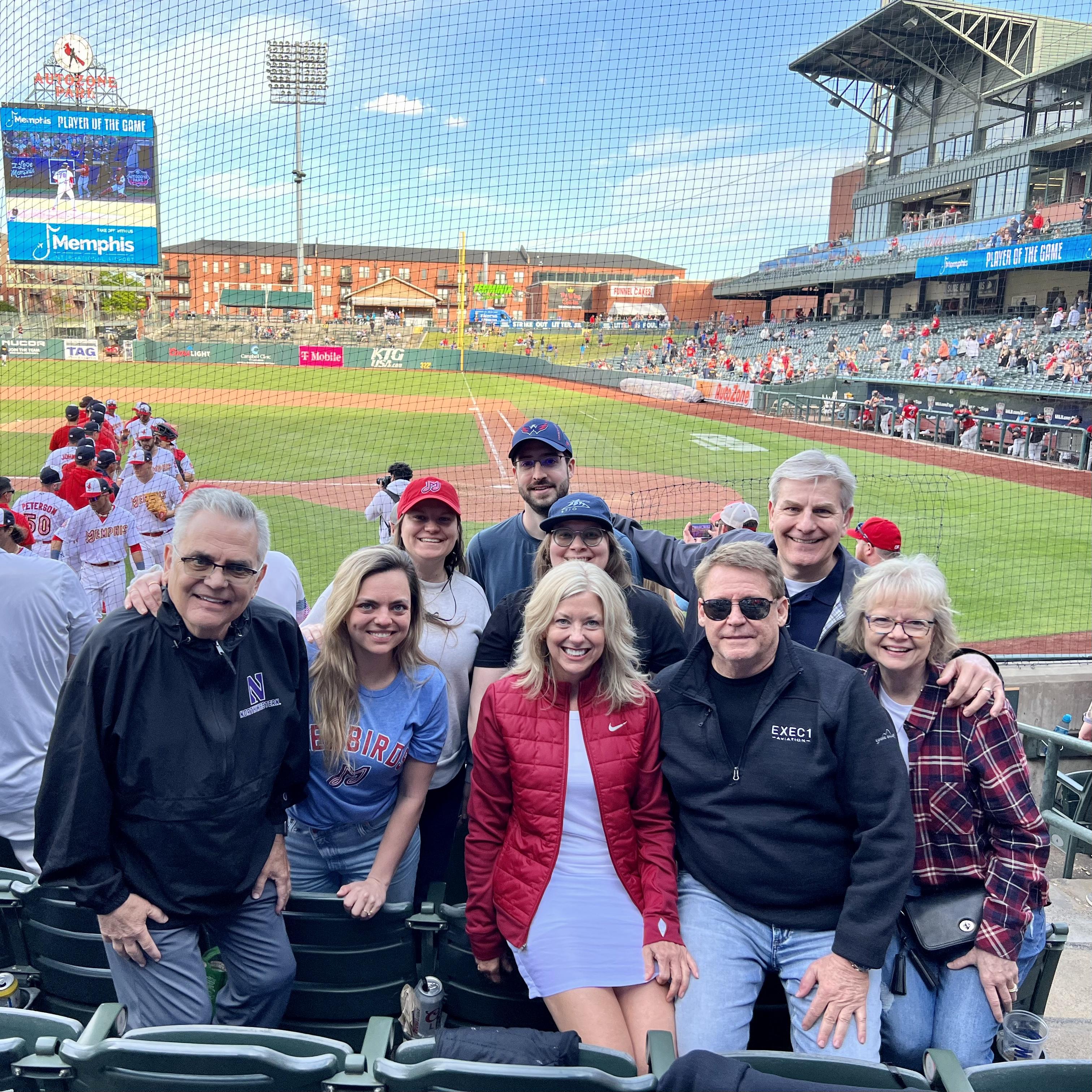 Bonding over America’s pasttime, cheering on the Memphis Redbirds (April 2023)