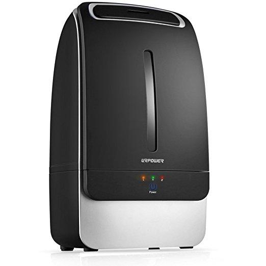 URPOWER Humidifier, 5L Large Capacity Whisper-quiet Operation Cool Mist Ultrasonic Humidifier Waterless Auto Shut-off with Adjustable Mist Mode for Home Bedroom Babyroom Office