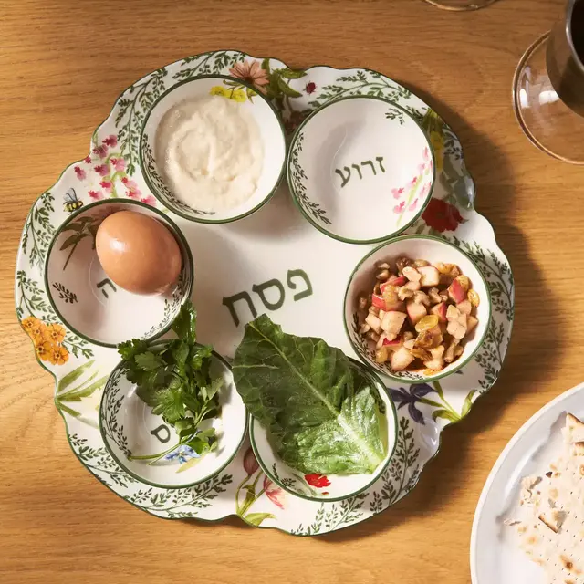 Eden Stoneware Seder Plate