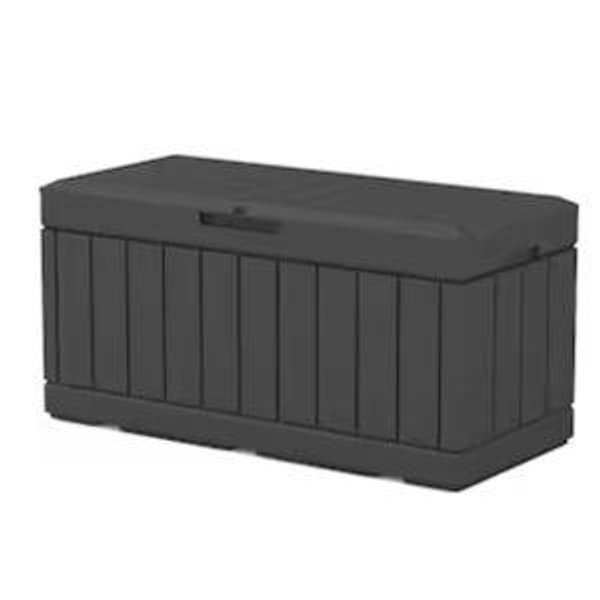 Patiowell 82-Gallon Black Plastic Deck Box