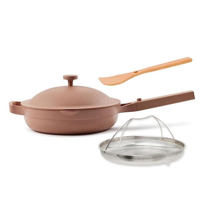 Our Place Always Pan 2.0-10.5-Inch Nonstick, Toxin-Free Ceramic Cookware | Versatile Frying Pan, Skillet, Saute Pan | Stainless Steel Handle | Oven Safe | Lightweight Aluminum Body | Spice