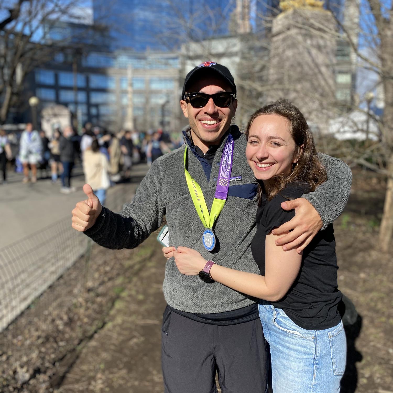 Spring 2022 when Soysal completed the NYC half marathon!