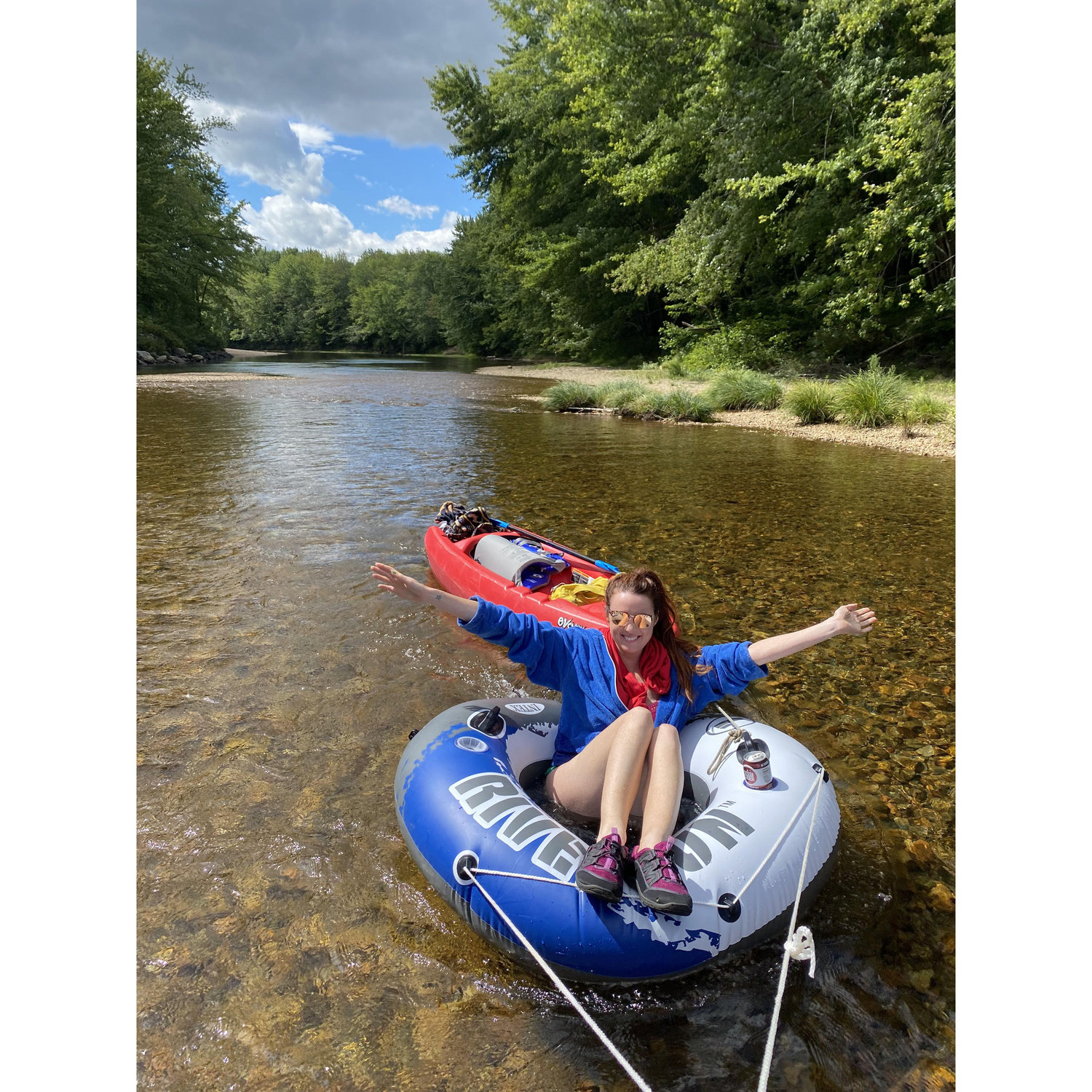 Saco River vacation, Conway, NH - Glamor Barge
