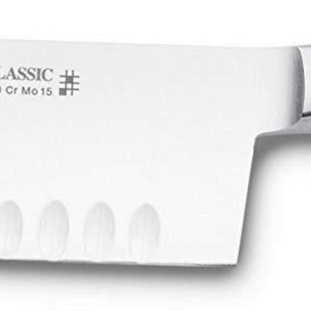 Wsthof WU4183 4188-7 Wusthof Classic Hollow Edge Santoku Knife 7 7" Black