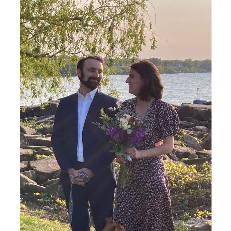 Our little legal ceremony in May 2023 at Edgewater Park