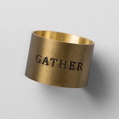 Gather Napkin Ring - Brass