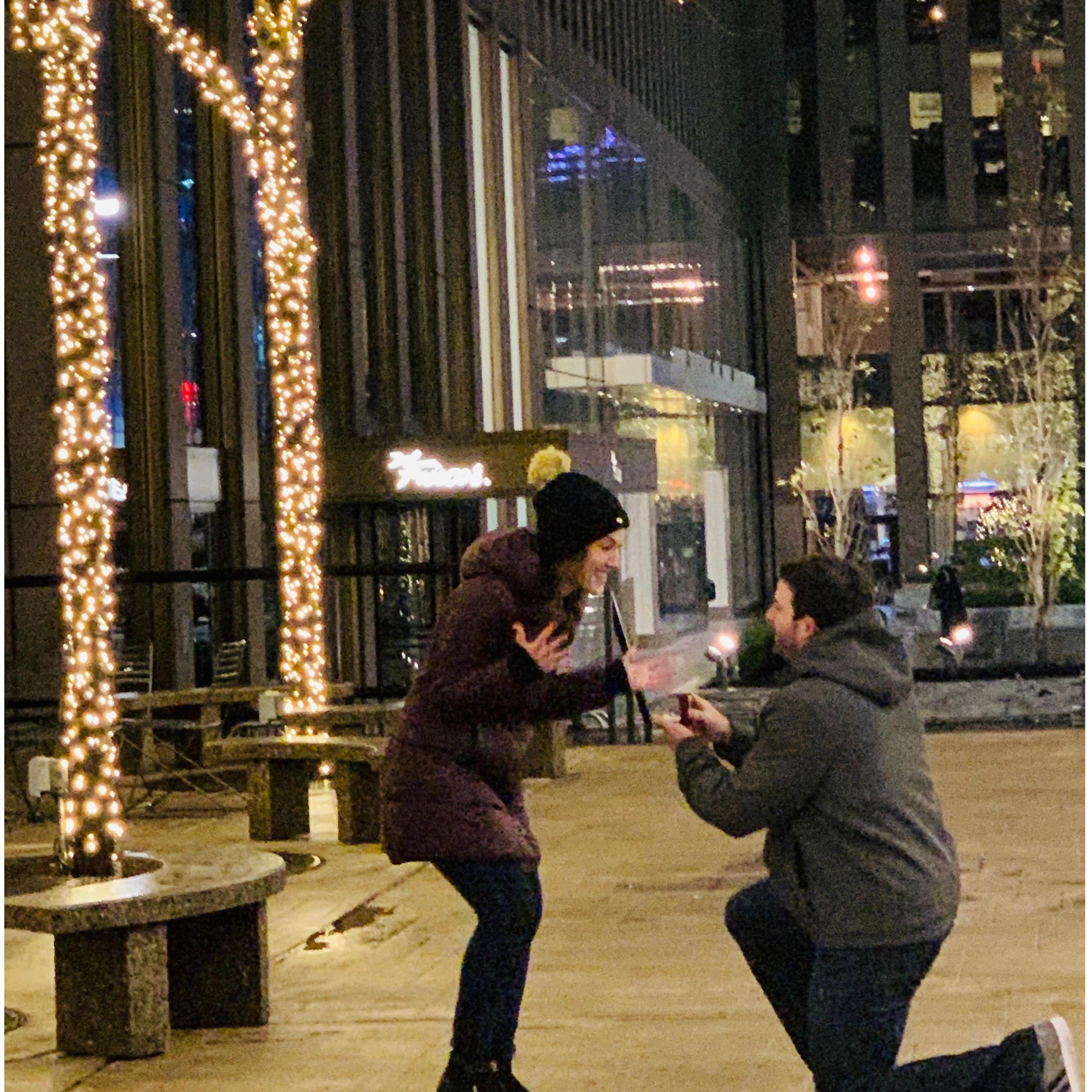 Engaged in New York City (December 17, 2018)