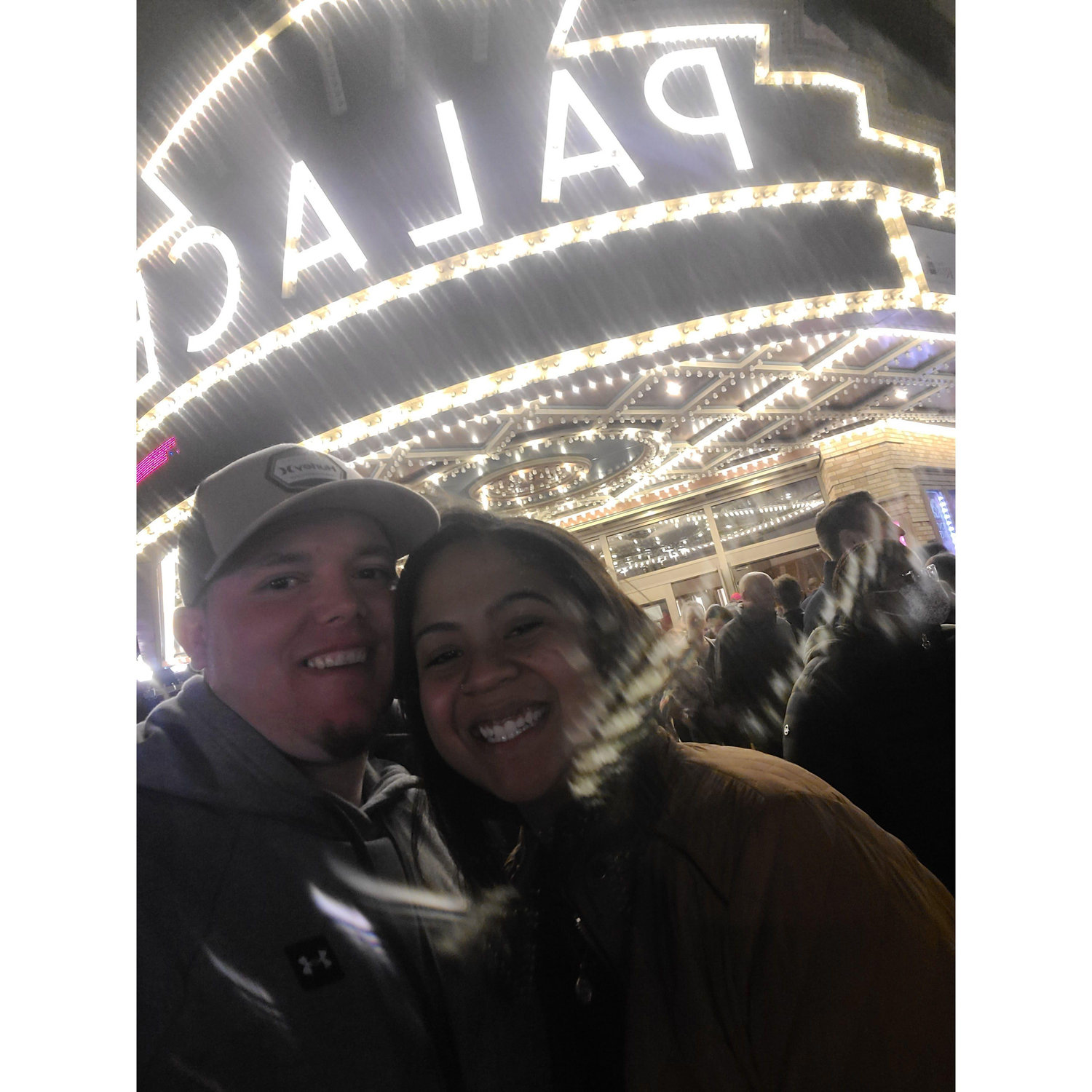 Our first date!!! Kevin Harte at the Palace Theater