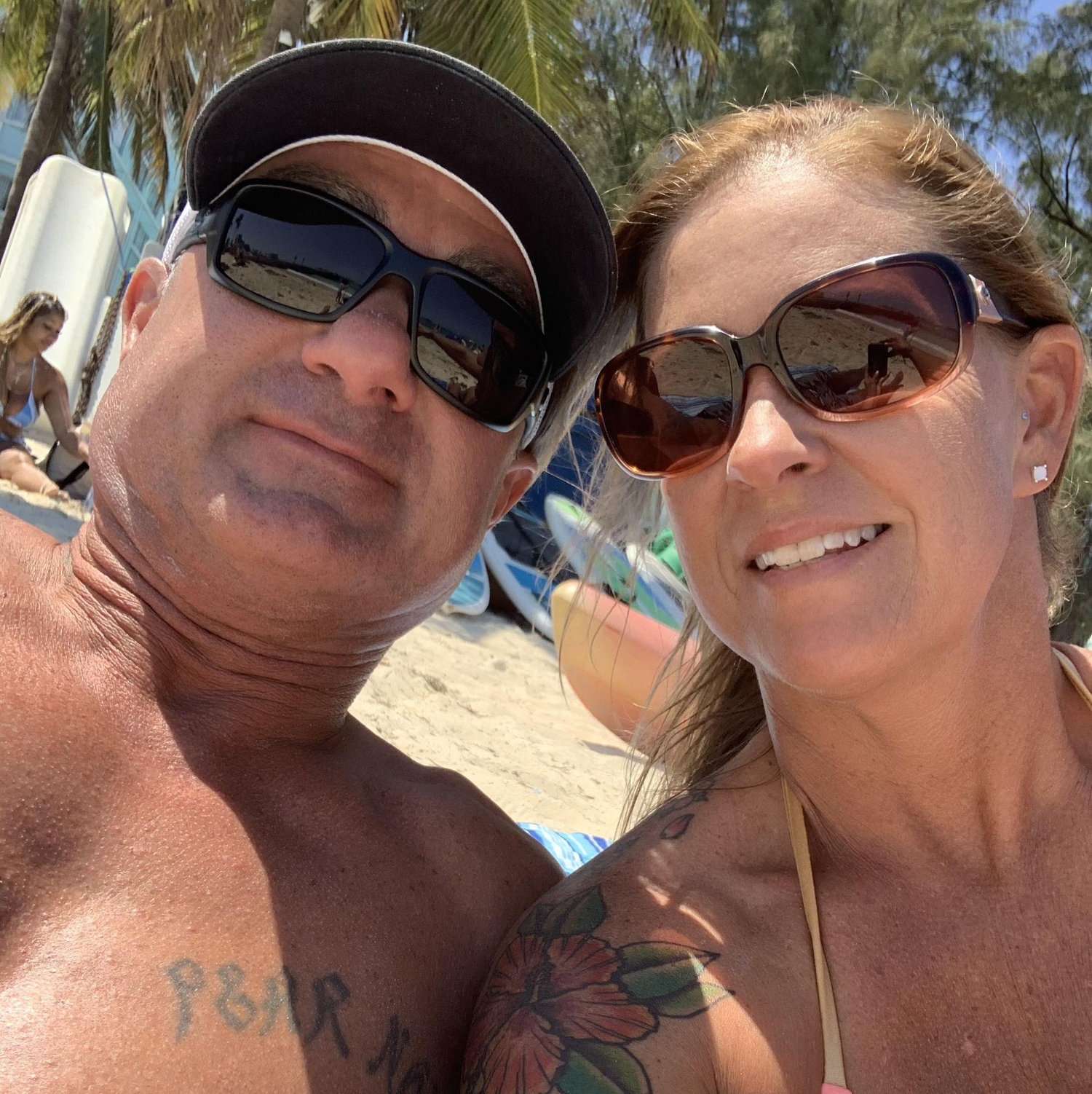 Beach photo from Nassau, Bahamas, right after he asked me to marry him. Of course, I said YES!