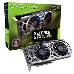 EVGA GeForce GTX 1080 Ti SC2 GAMING, 11GB GDDR5X, iCX Technology - 9 Thermal Sensors & RGB LED G/P/M, Asynch Fan, Optimized Airflow Design Graphics Card 11G-P4-6593-KR