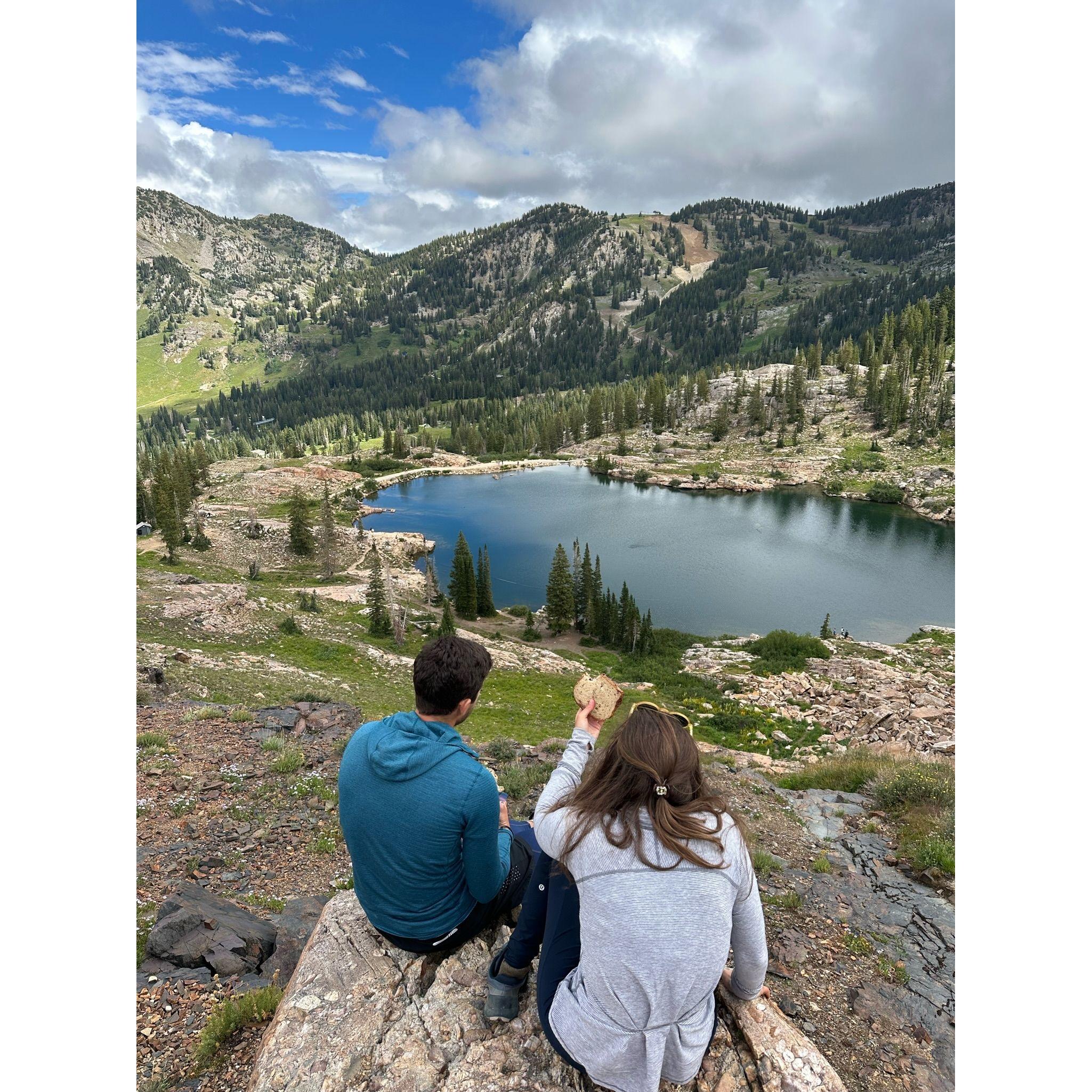 Waiting for snow at Alta